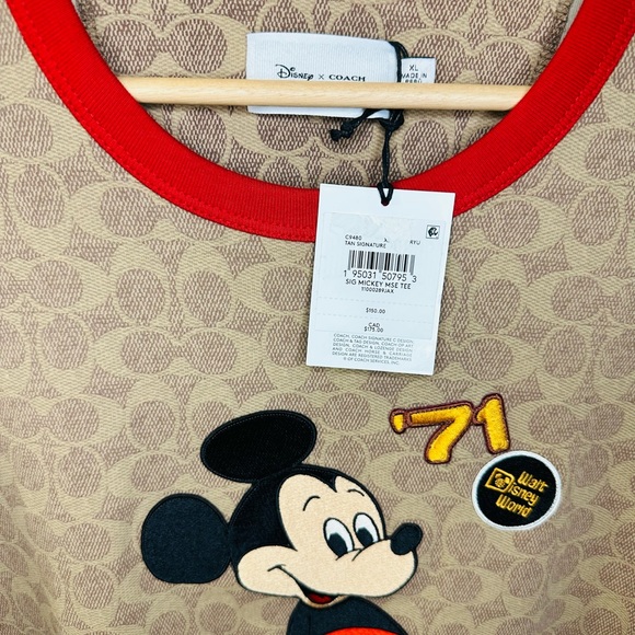 NEW with tags Disney × Coach Mickey Mouse 50th Anniversary T-shirt - Picture 10 of 14